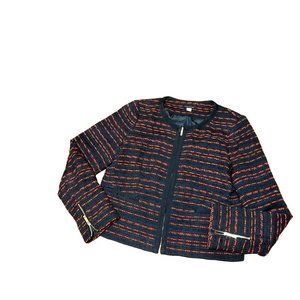 Tommy Hilfiger Navy and Red Striped Blazer